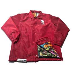 Anti-Christ Burgundy Coach Jacket