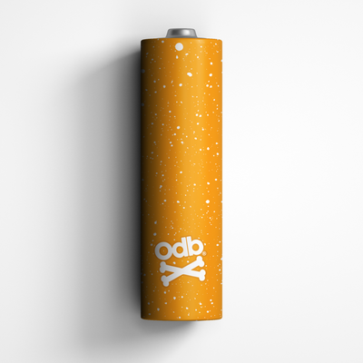 Glitter Orange 21700 ODB Wraps (Pack of 4)