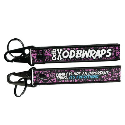 Ride The Bones NEON Key Tag - Pink